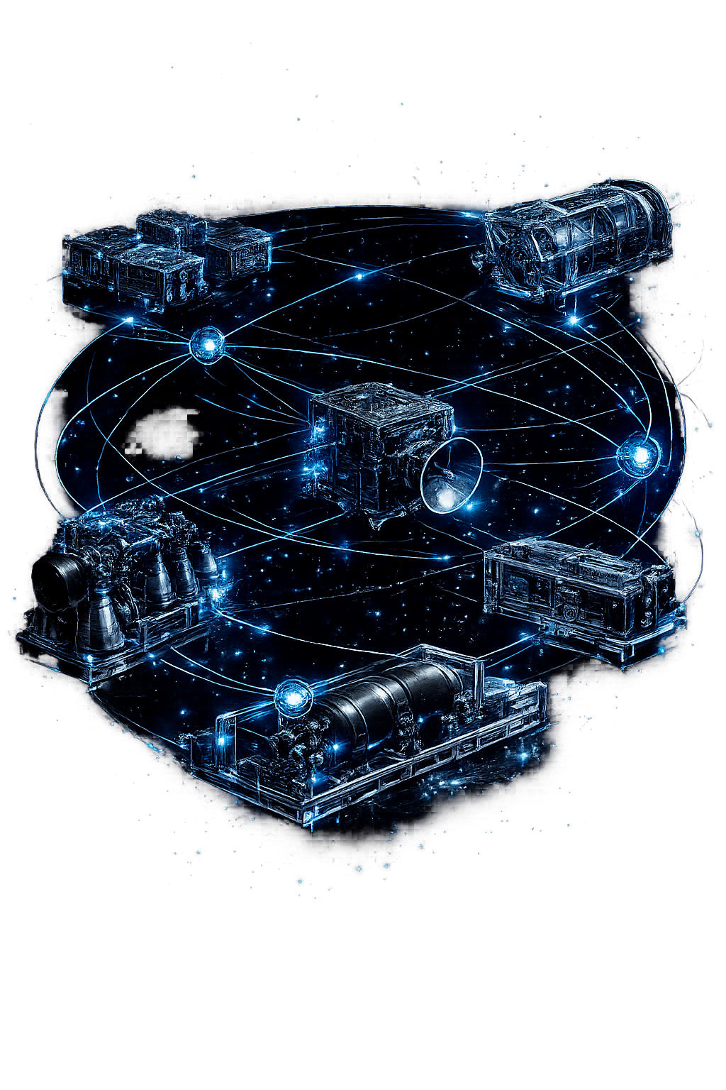 Space component supplier logistics for critical subsystems