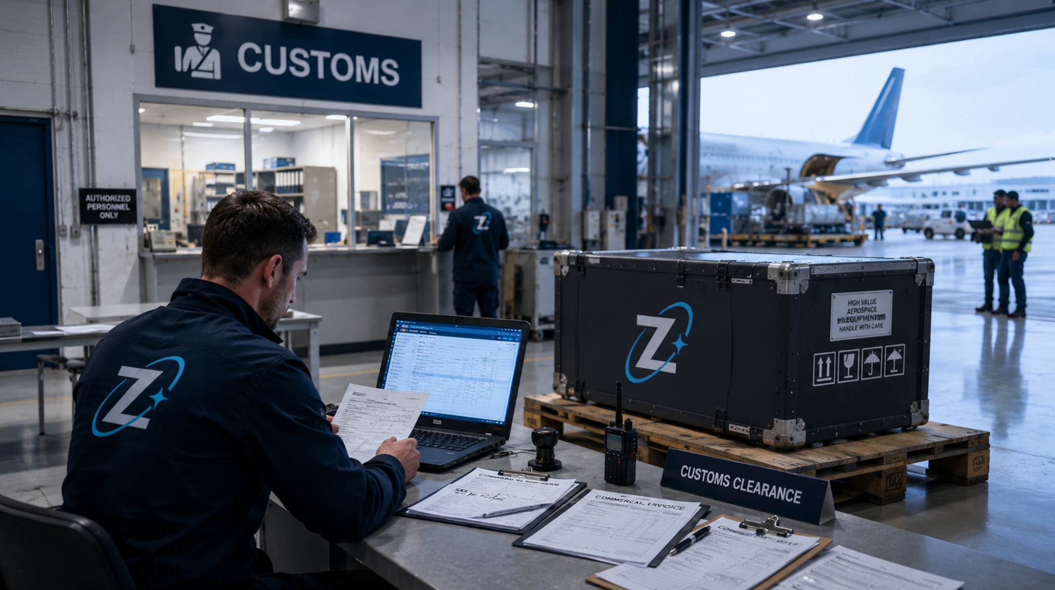 Customs and regulatory support for space industry cargo