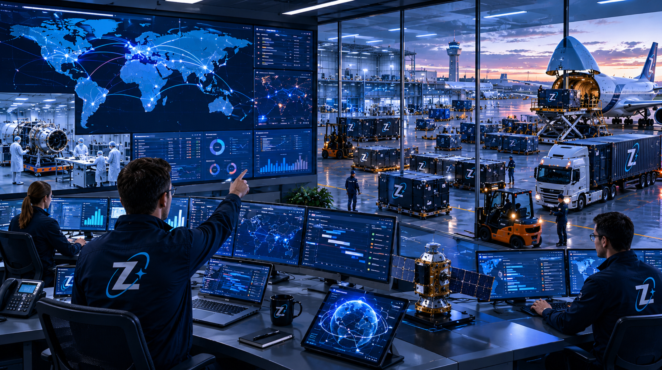 Space supply chain coordination and supplier logistics