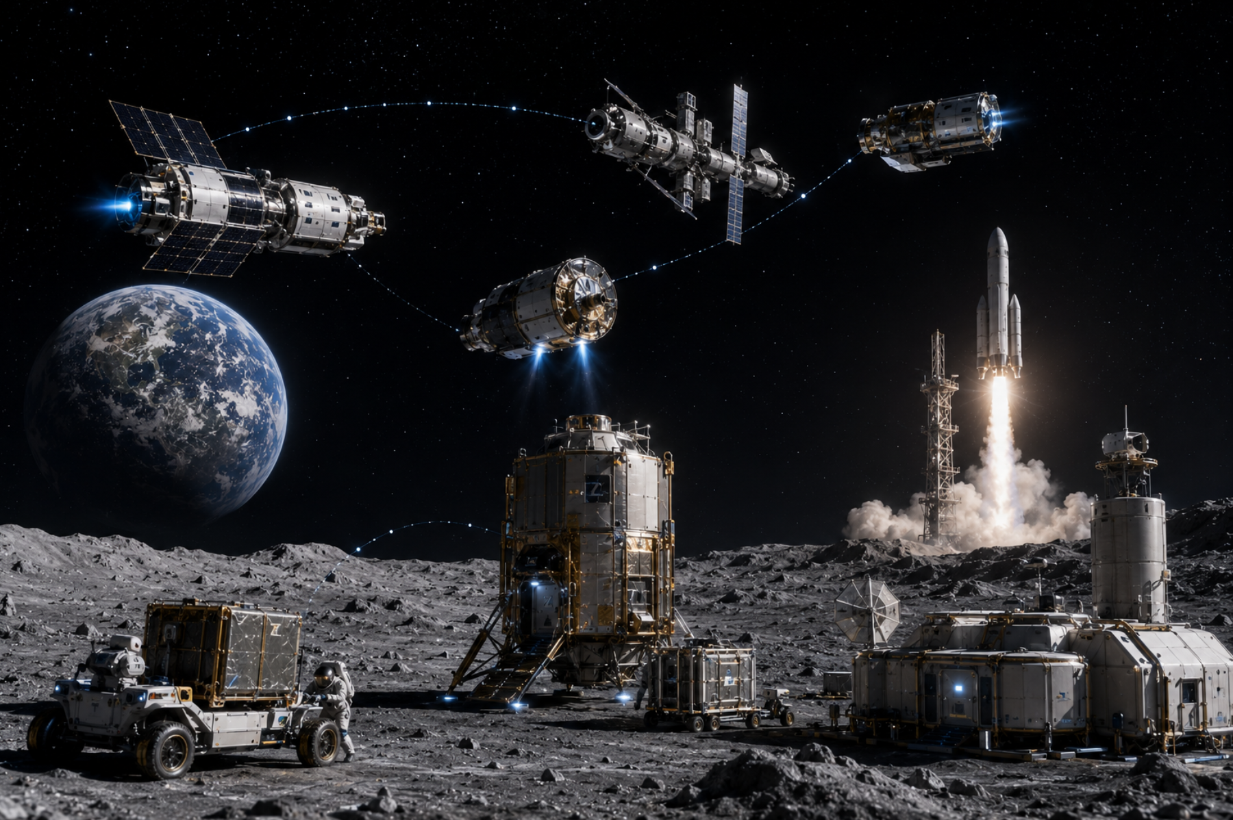 Future orbital and lunar logistics concepts