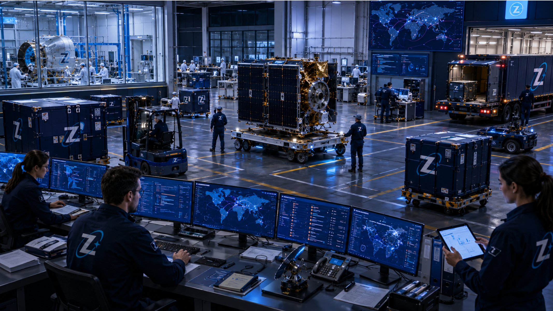 Satellite program logistics and space supply chain coordination