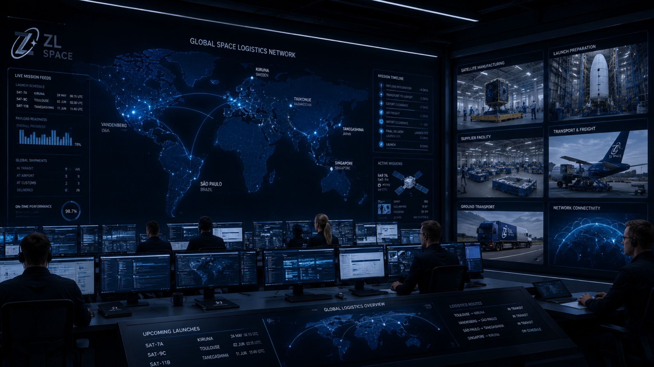 Space forwarding and mission logistics for the global space industry