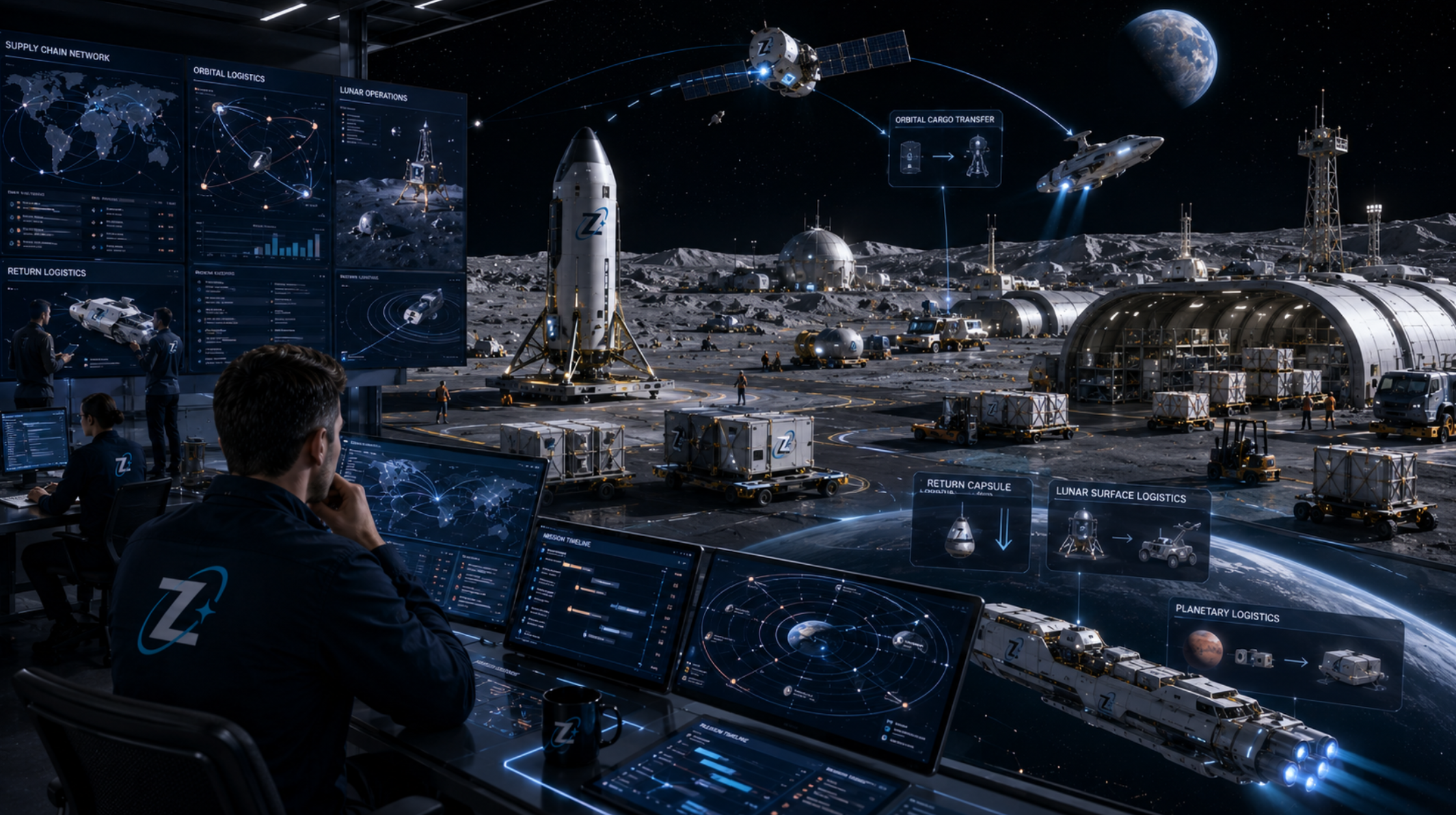 Future space forwarding concepts for orbital and lunar operations