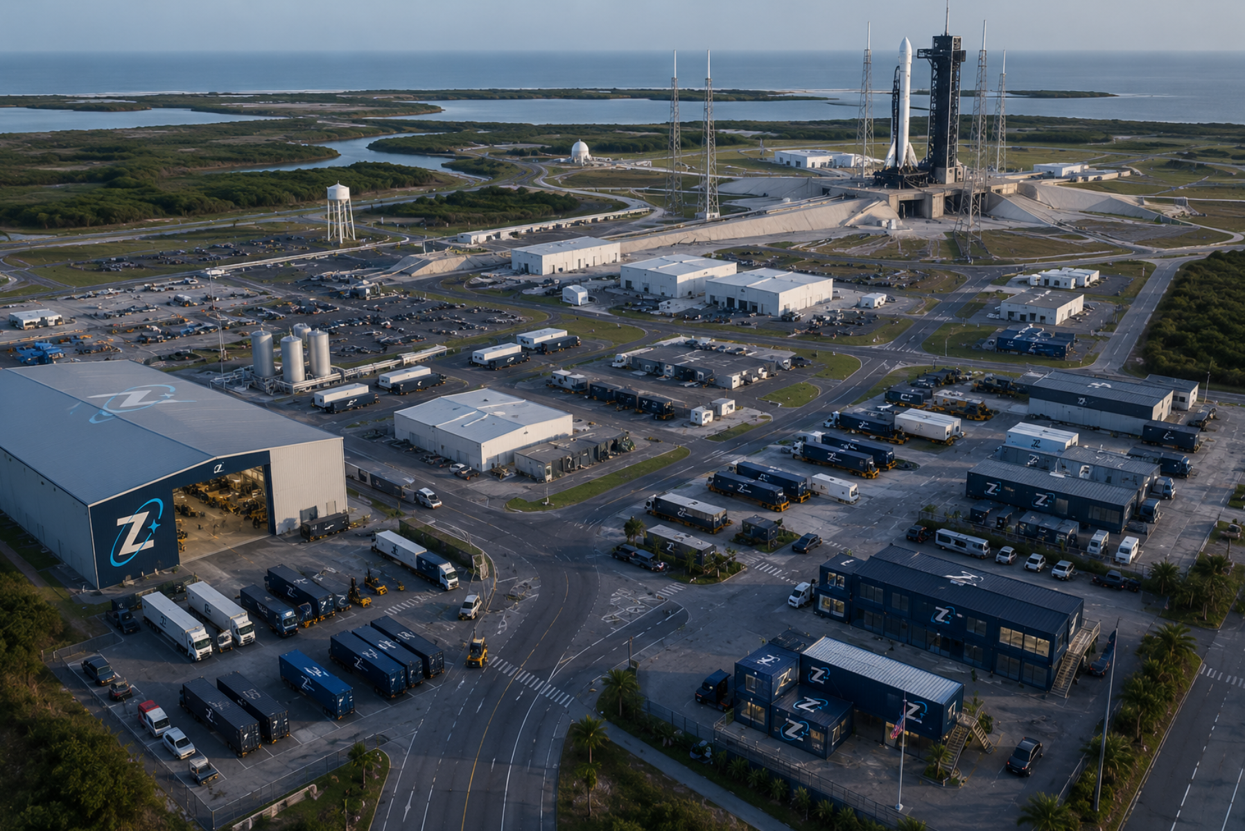 Launch campaign logistics and space forwarding